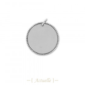 Pendentif rond boules aplaties